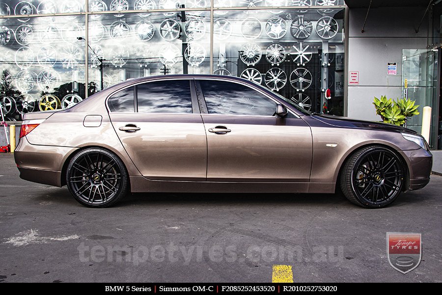 20x8.5 20x10 Simmons OM-C FB on BMW 5 SERIES