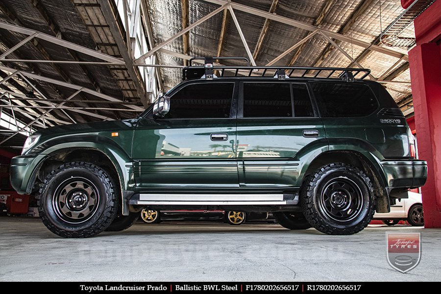 17x8.0 Ballistic BWL Steel on TOYOTA PRADO