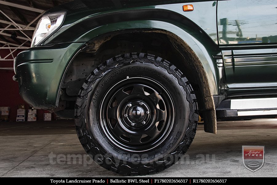 17x8.0 Ballistic BWL Steel on TOYOTA PRADO