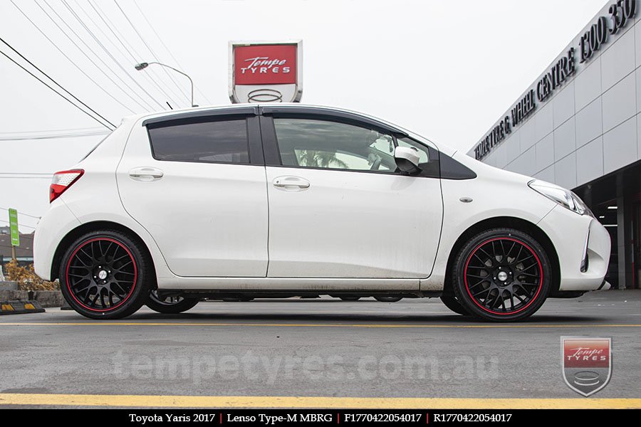 17x7.0 Lenso Type-M - MBRG on TOYOTA YARIS