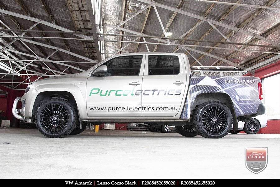 20x8.5 Lenso Como Black on VW AMAROK