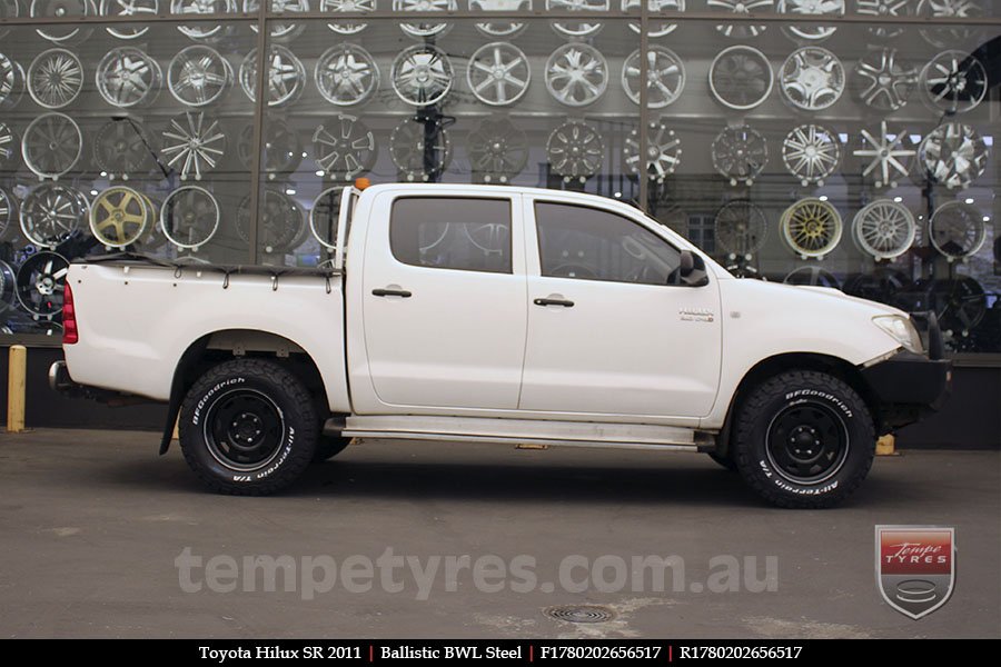 17x8.0 Ballistic BWL Steel on TOYOTA HILUX