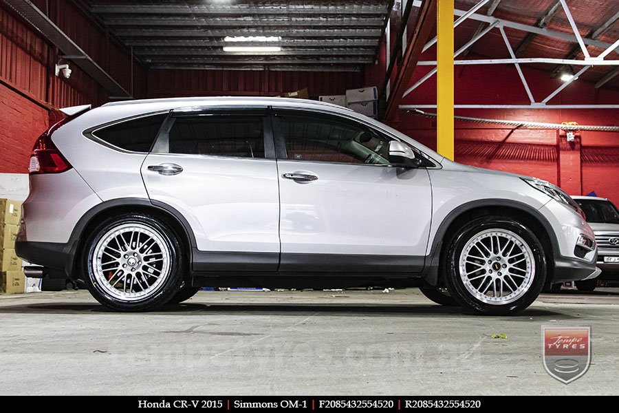 20x8.5 20x9.5 Simmons OM-1 Silver on HONDA CRV