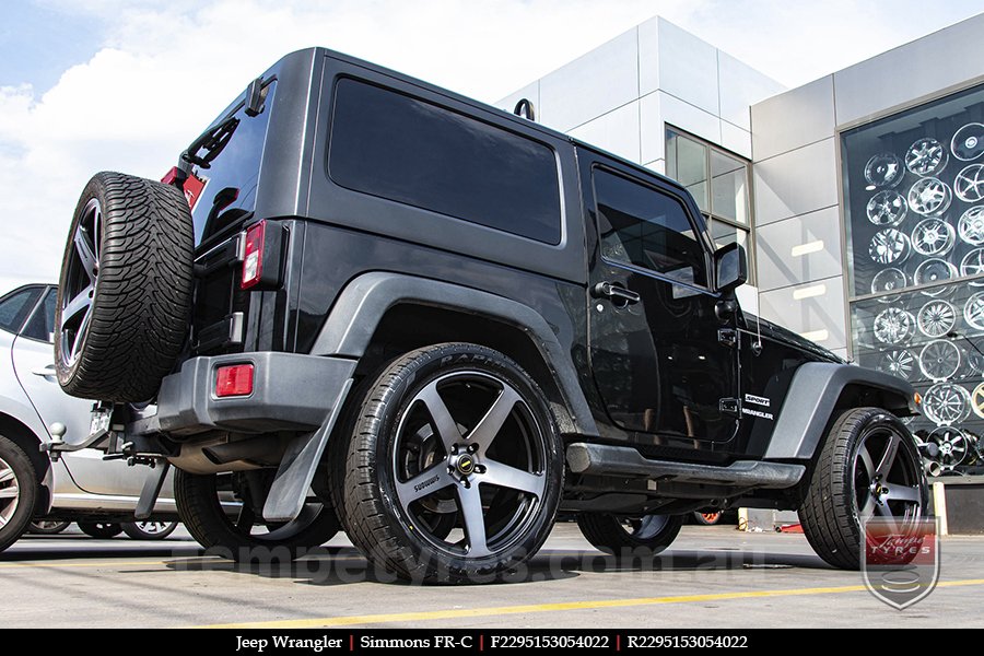 22x9.5 Simmons FR-C Black Tint NCT on JEEP WRANGLER