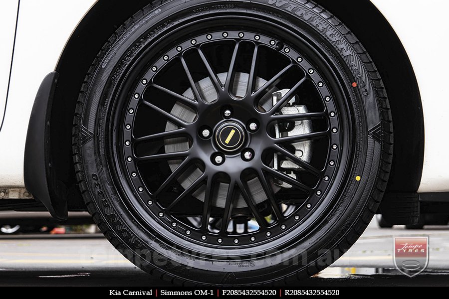 20x8.5 20x9.5 Simmons OM-1 Flat Black on KIA CARNIVAL