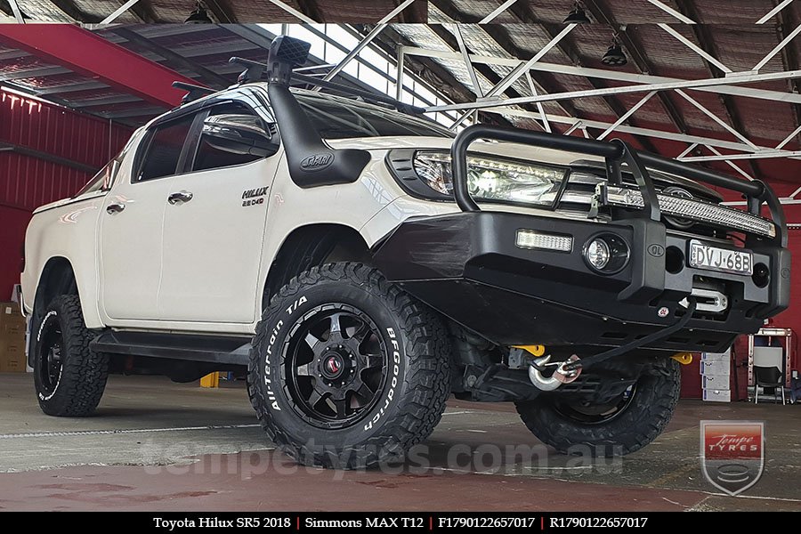 17x9.0 Simmons MAX T12 MK on TOYOTA HILUX SR5