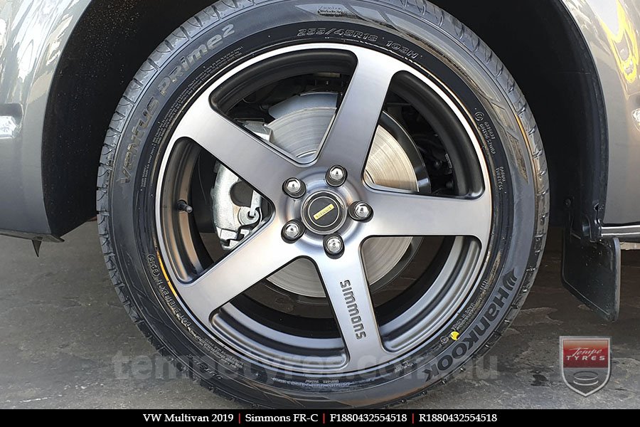 18x8.0 18x9.0 Simmons FR-C Black Tint NCT on VW MULTIVAN