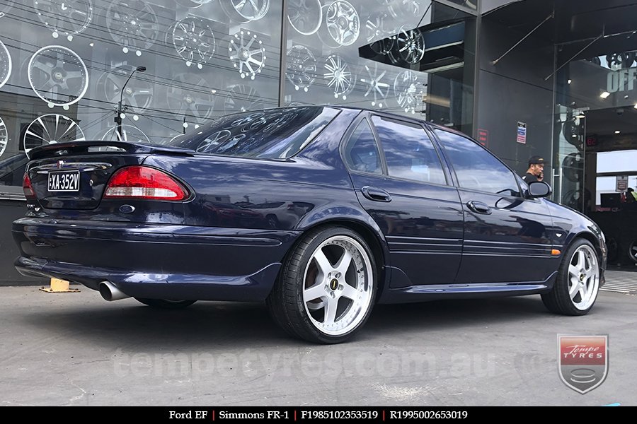 19x8.5 19x9.5 Simmons FR-1 Silver on FORD FALCON