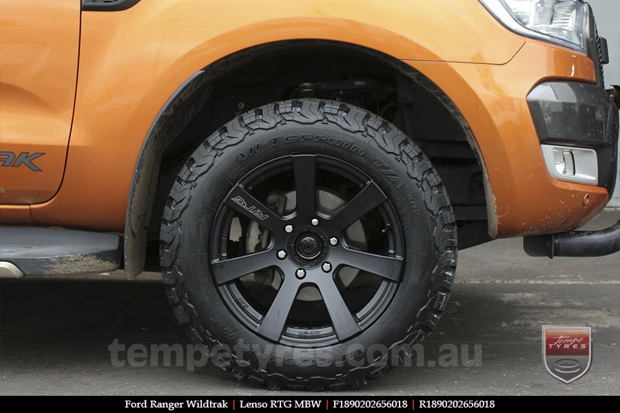 18x9.0 Lenso RTG MBW on FORD RANGER WILDTRAK