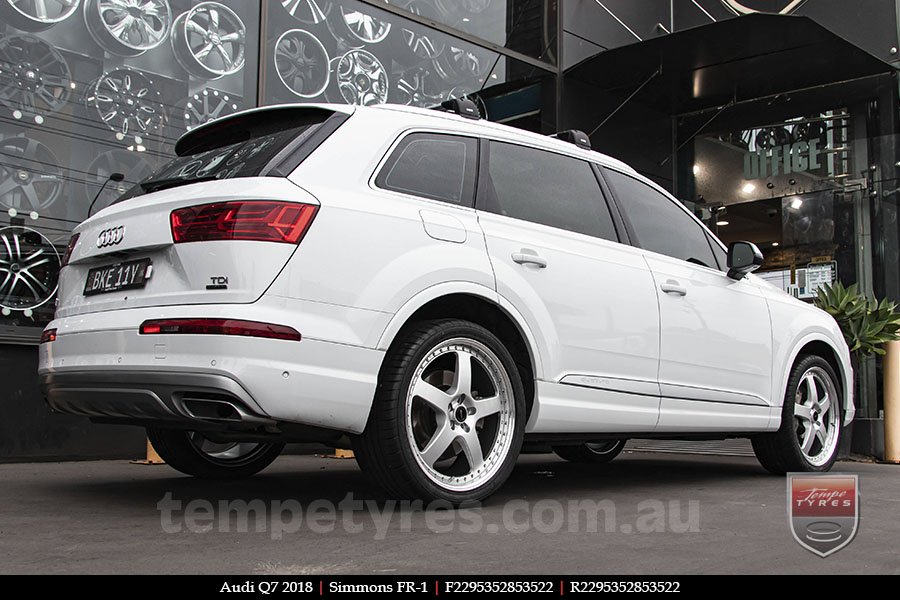 22x8.5 22x9.5 Simmons FR-1 Silver on AUDI Q7