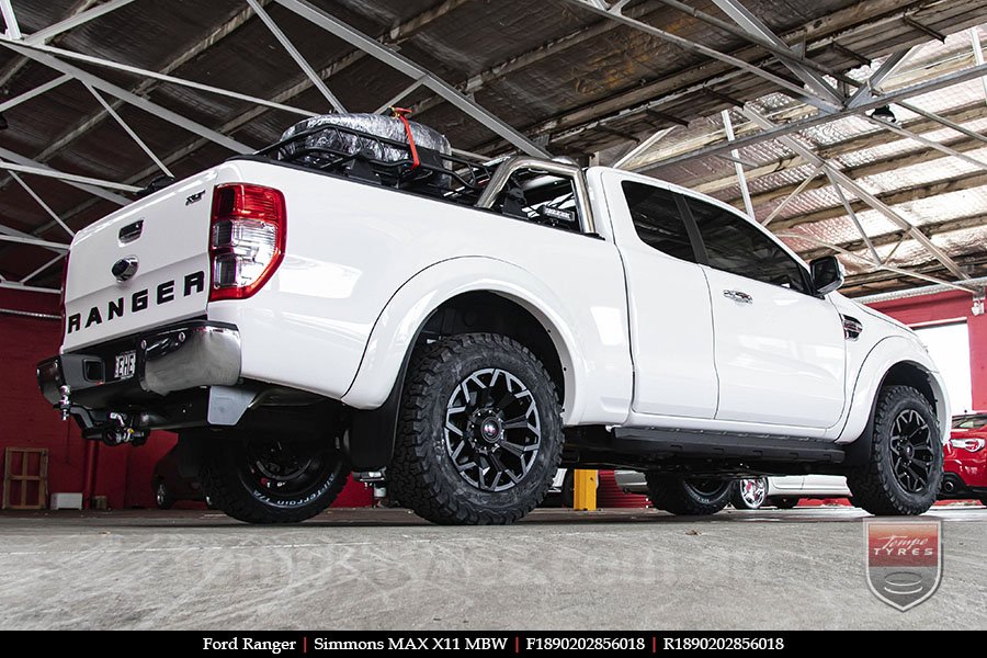 18x9.0 Simmons MAX X11 MBW on FORD RANGER 