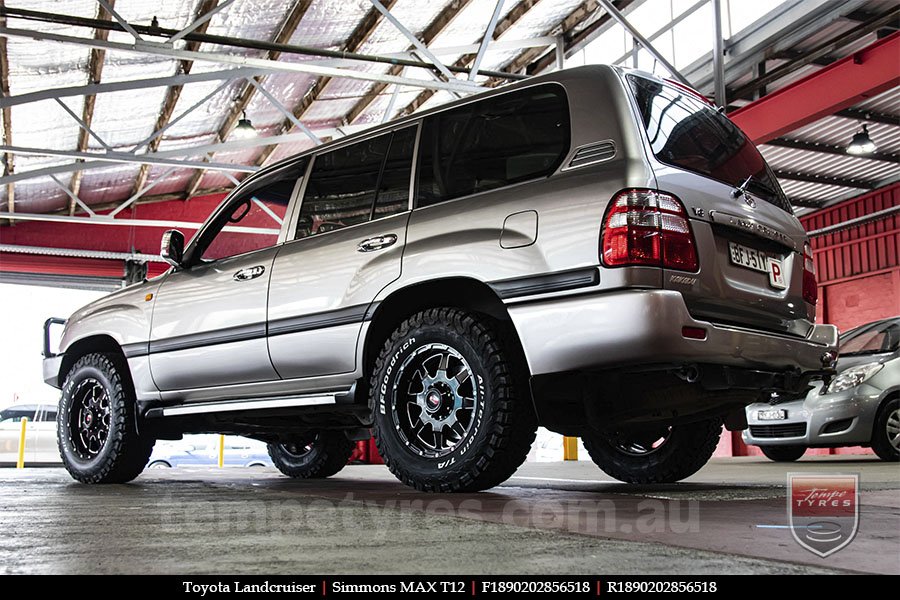 18x9.0 Simmons MAX T12 BKA on TOYOTA LANDCRUISER