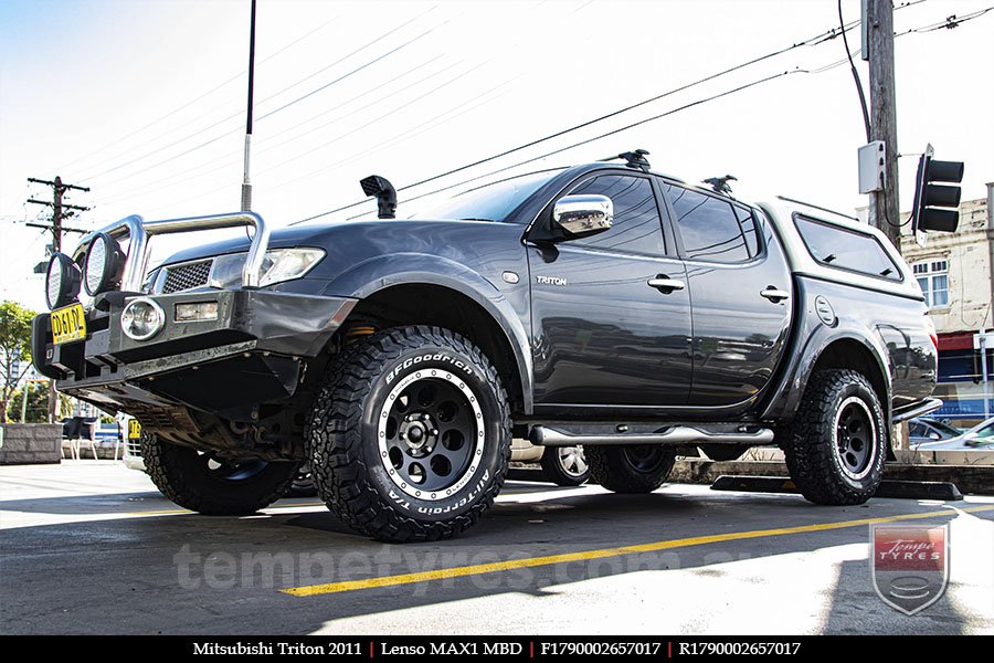 17x9.0 Lenso Max1 MBD on MITSUBISHI TRITON