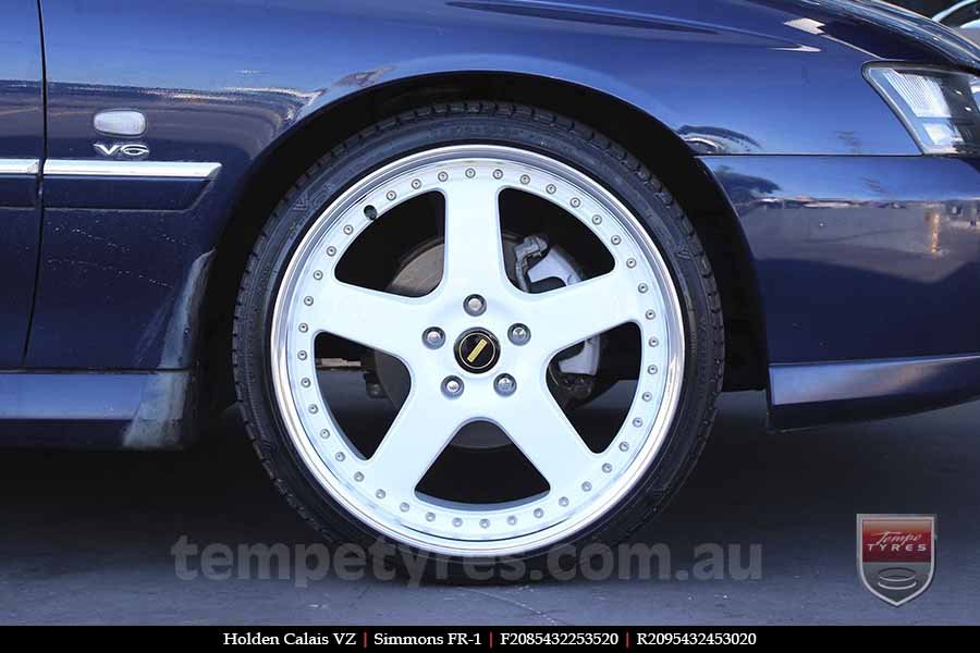 20x8.5 20x9.5 Simmons FR-1 White on HOLDEN CALAIS