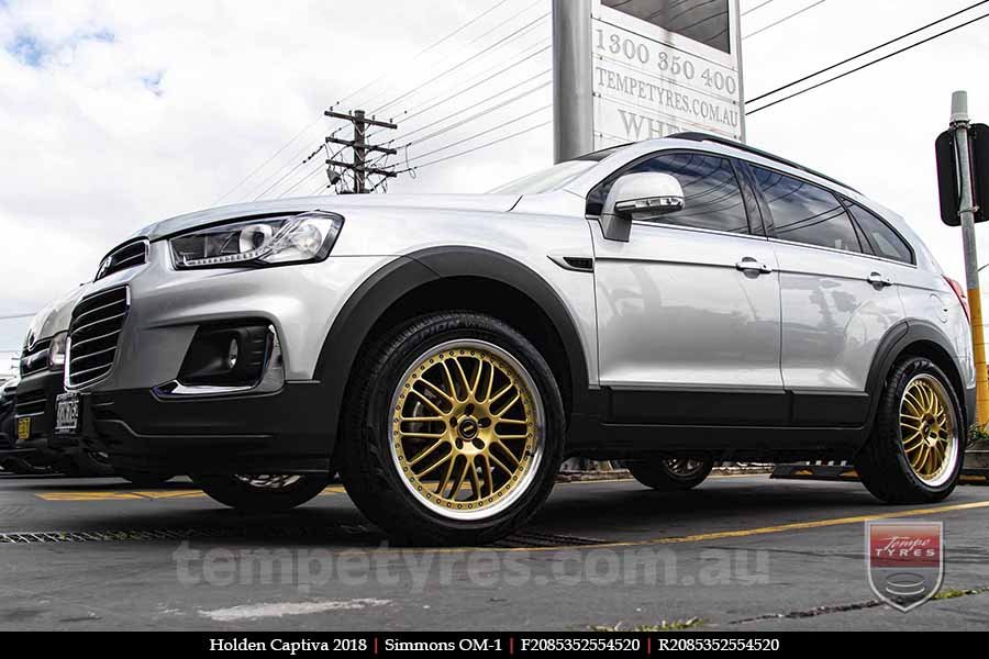 20x8.5 20x9.5 Simmons OM-1 Gold on HOLDEN CAPTIVA