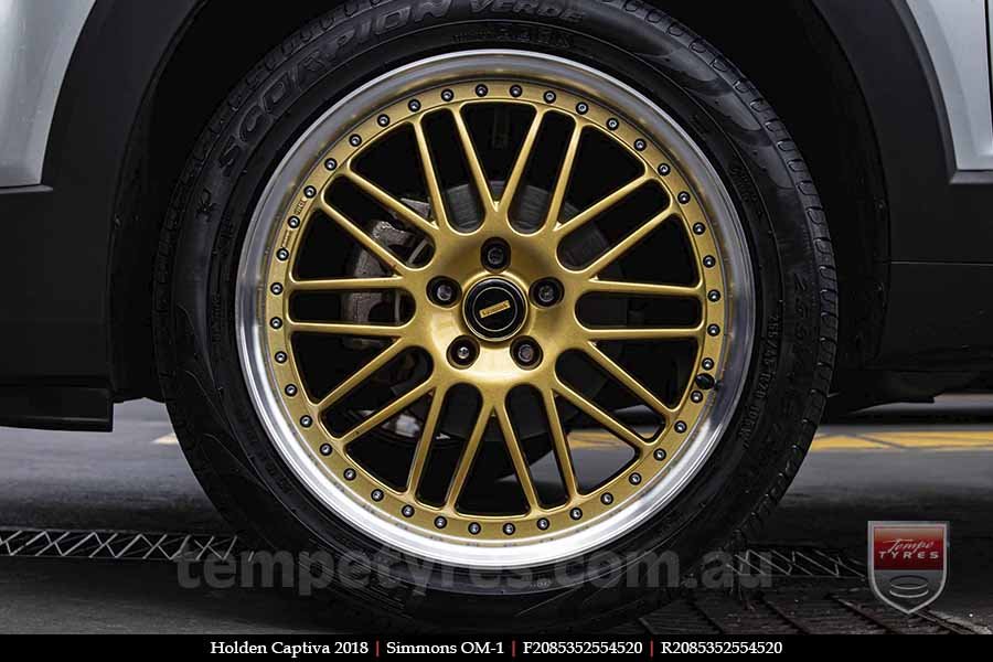 20x8.5 20x9.5 Simmons OM-1 Gold on HOLDEN CAPTIVA