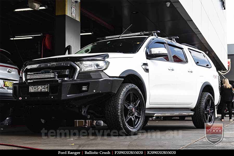 20x9.0 Ballistic Crush on FORD RANGER