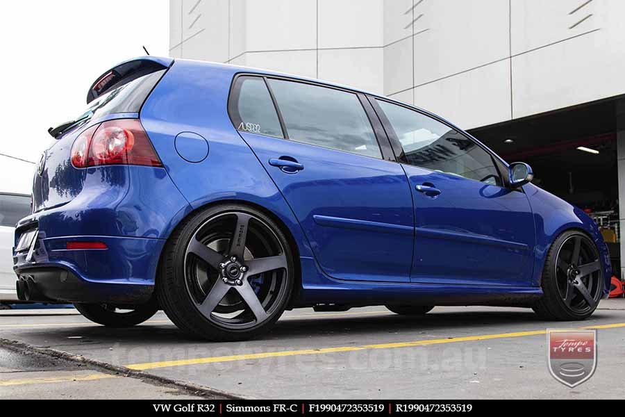 19x8.0 19x9.0 Simmons FR-C Black Tint NCT on VW GOLF