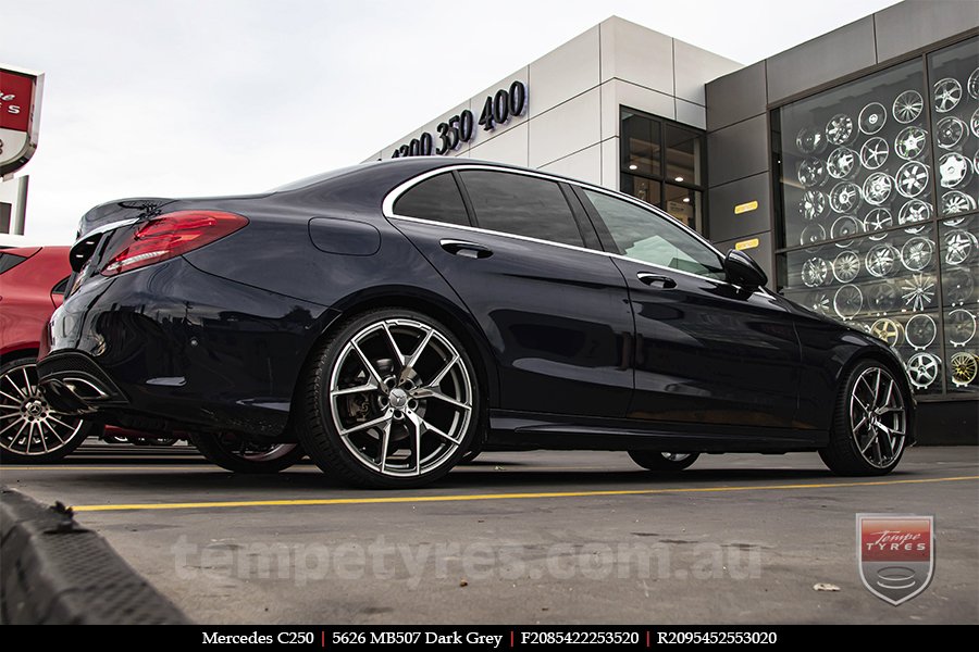 20x8.5 20x9.5 5626 MB507 Dark Grey on MERCEDES C-Class