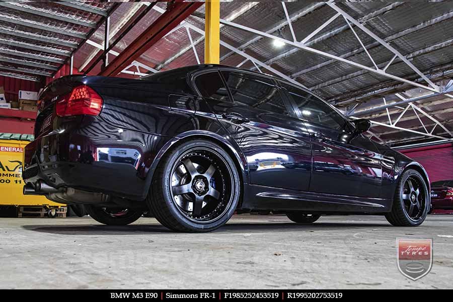 19x8.5 19x9.5 Simmons FR-1 Satin Black on BMW M3