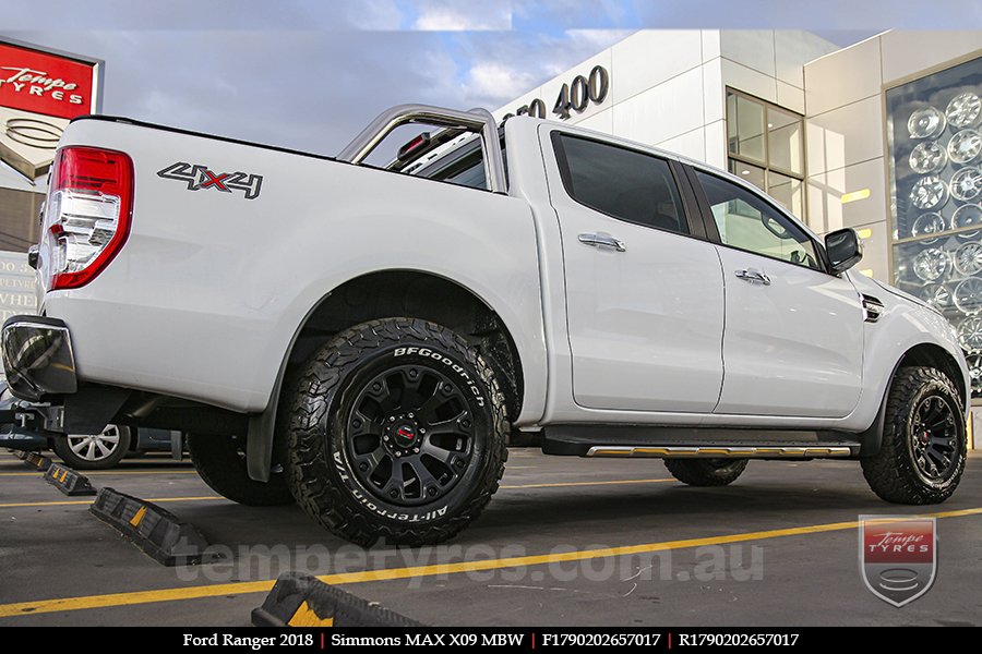 17x9.0 Simmons MAX X09 MBW on FORD RANGER