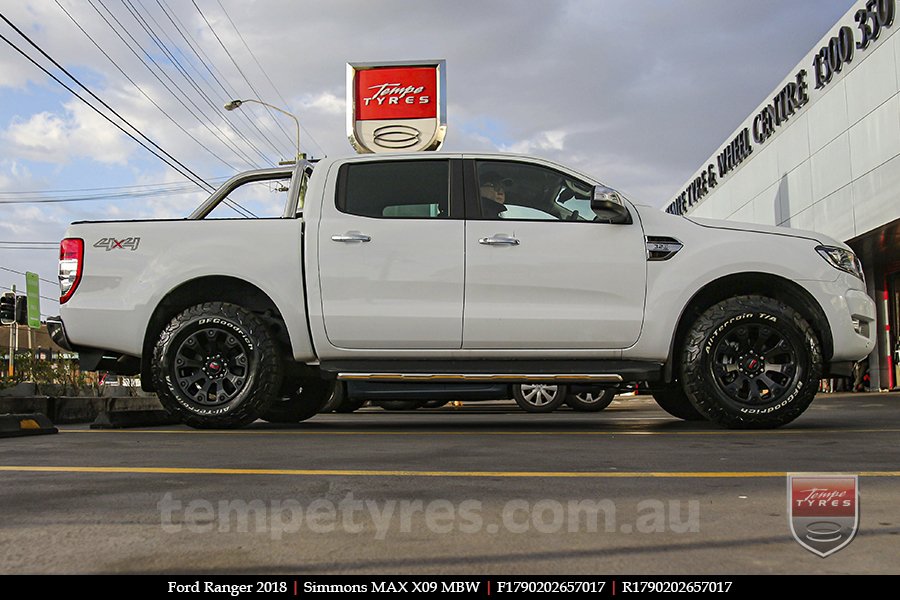 17x9.0 Simmons MAX X09 MBW on FORD RANGER