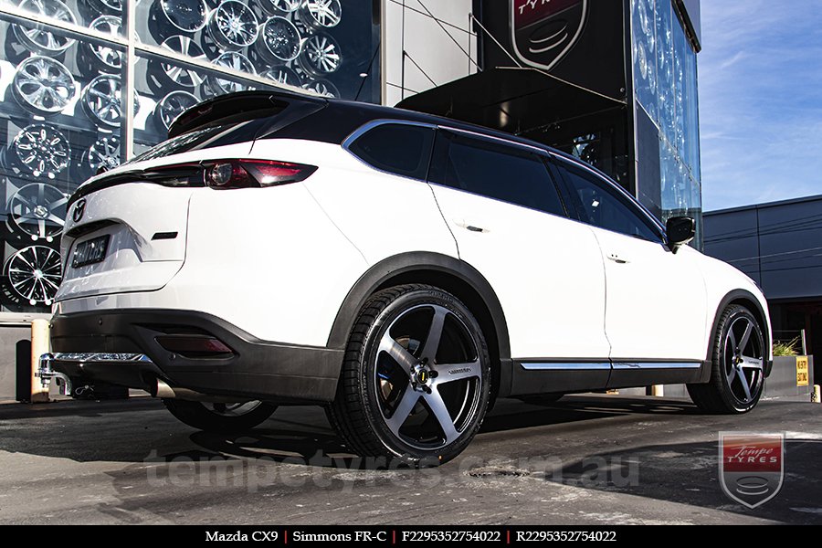 22x9.5 Simmons FR-C Black Tint NCT on MAZDA CX9