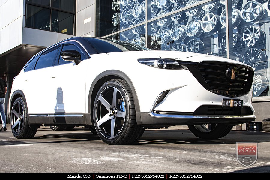 22x9.5 Simmons FR-C Black Tint NCT on MAZDA CX9