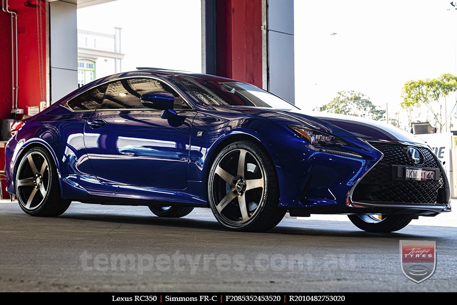 20x8.5 20x10 Simmons FR-C Copper Tint NCT on LEXUS RC