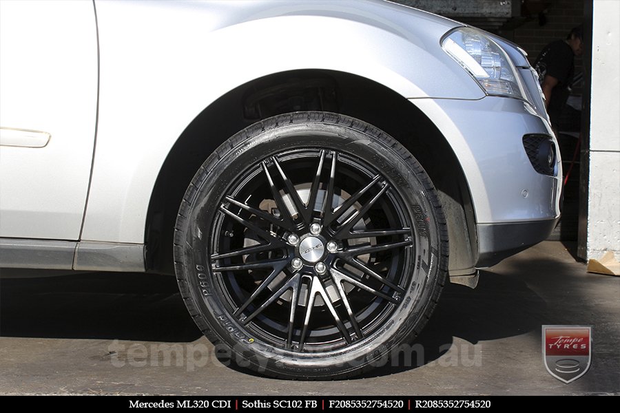 20x8.5 Sothis SC102 FB on MERCEDES ML-Class