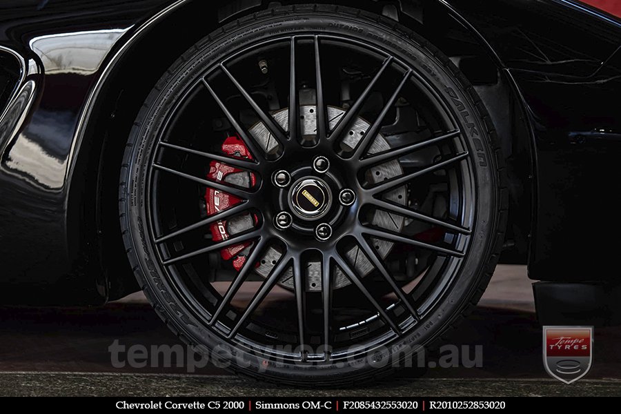 20x8.5 20x10 Simmons OM-C FB on CHEVROLET CORVETTE