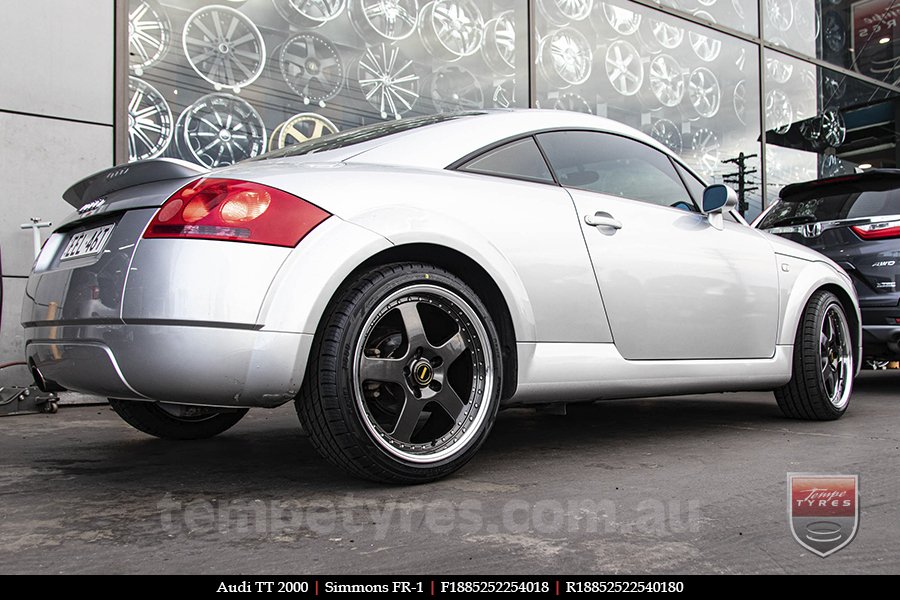 18x8.5 18x9.5 Simmons FR-1 Hyper Dark on AUDI TT