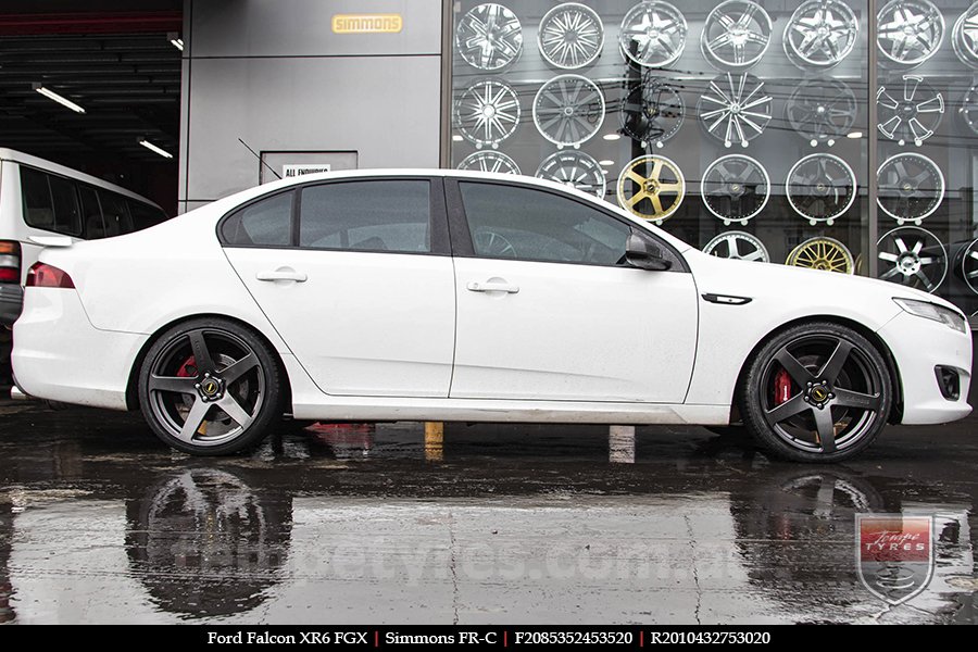 20x8.5 20x10 Simmons FR-C Hyper Dark NCT on FORD FALCON