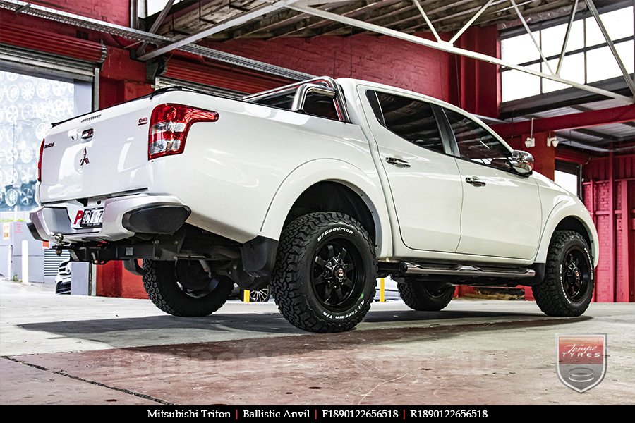 18x9.0 Ballistic Anvil on MITSUBISHI TRITON