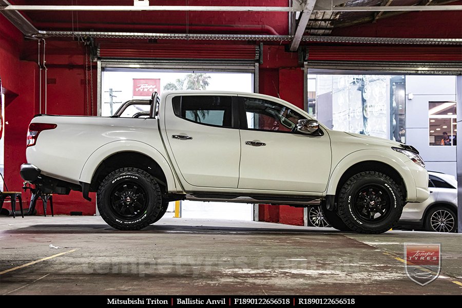 18x9.0 Ballistic Anvil on MITSUBISHI TRITON