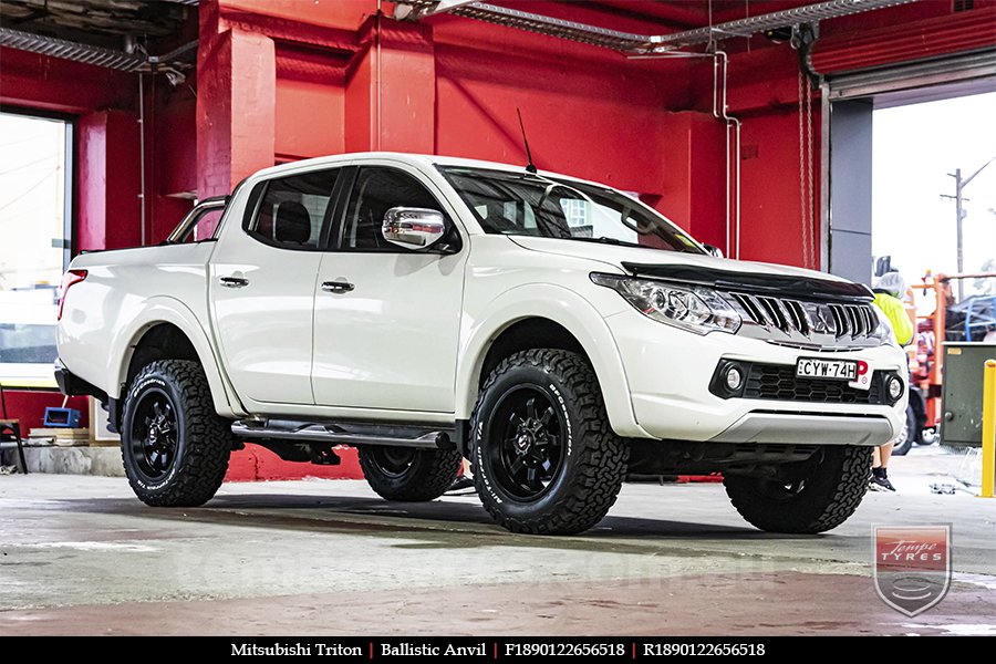 18x9.0 Ballistic Anvil on MITSUBISHI TRITON