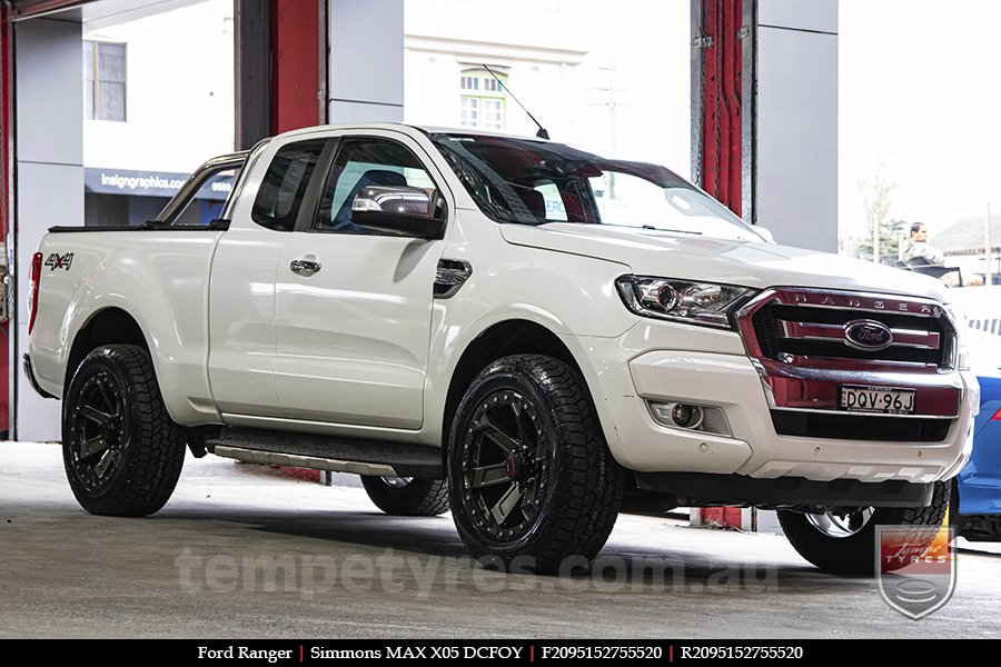 20x9.5 Simmons MAX X05 DCFOY on FORD RANGER 