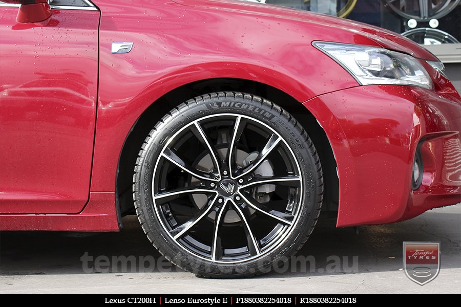 18x8.0 Lenso Eurostyle E ESE on LEXUS CT