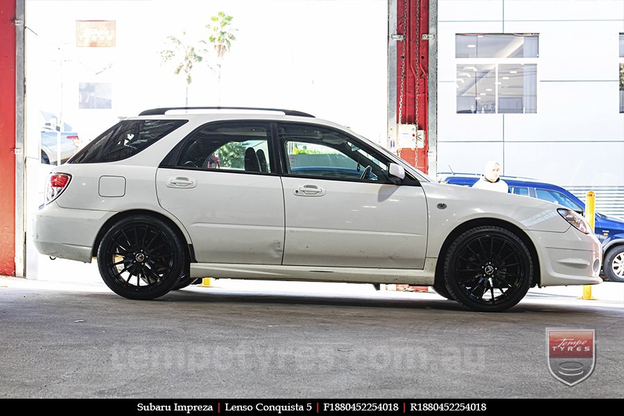 18x8.0 18x9.0 Lenso Conquista 5 SB CQ5 on SUBARU IMPREZA