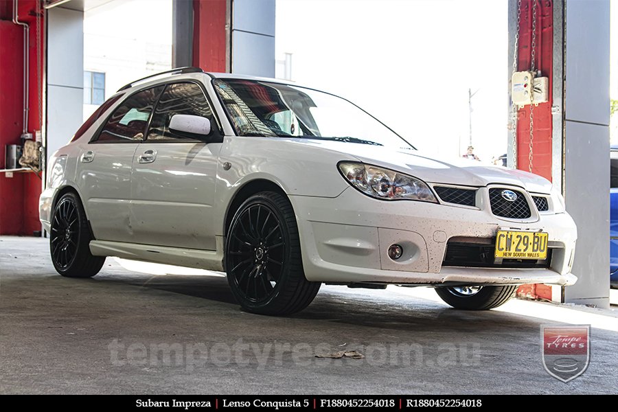 18x8.0 18x9.0 Lenso Conquista 5 SB CQ5 on SUBARU IMPREZA