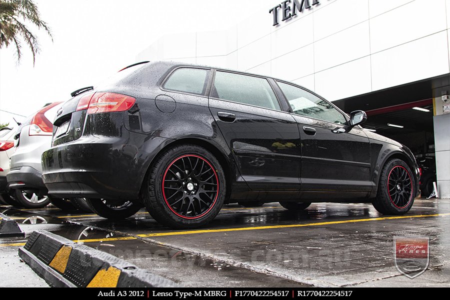 17x7.0 Lenso Type-M - MBRG on AUDI A3