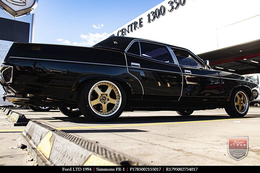 17x8.5 17x9.5 Simmons FR-1 Gold on FORD LTD