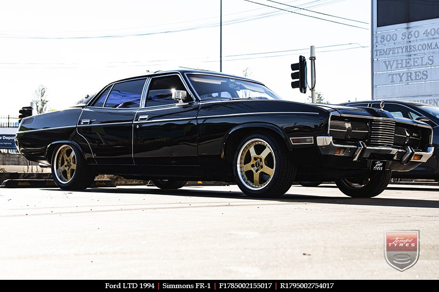 17x8.5 17x9.5 Simmons FR-1 Gold on FORD LTD