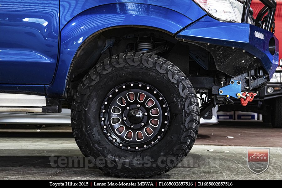 16x8.5 Lenso Max-Monster MBWA on TOYOTA HILUX