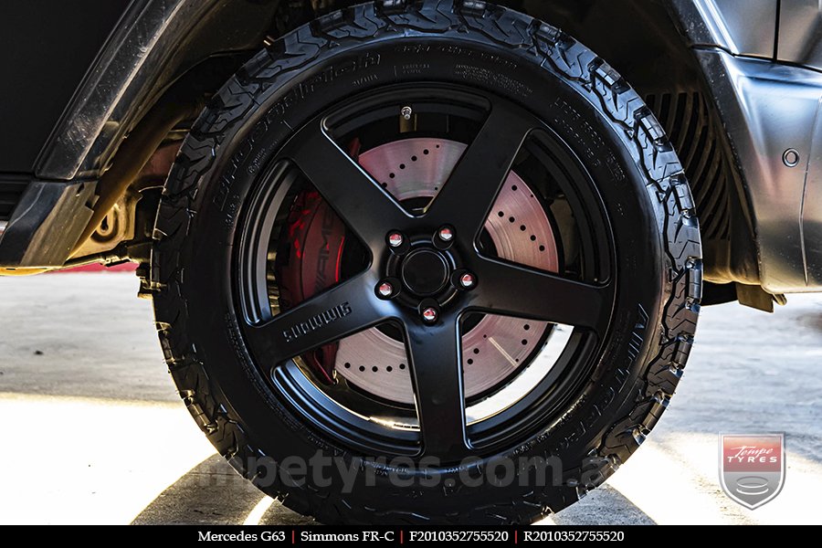 20x8.5 20x10 Simmons FR-C Satin Black NCT on MERCEDES G-Class