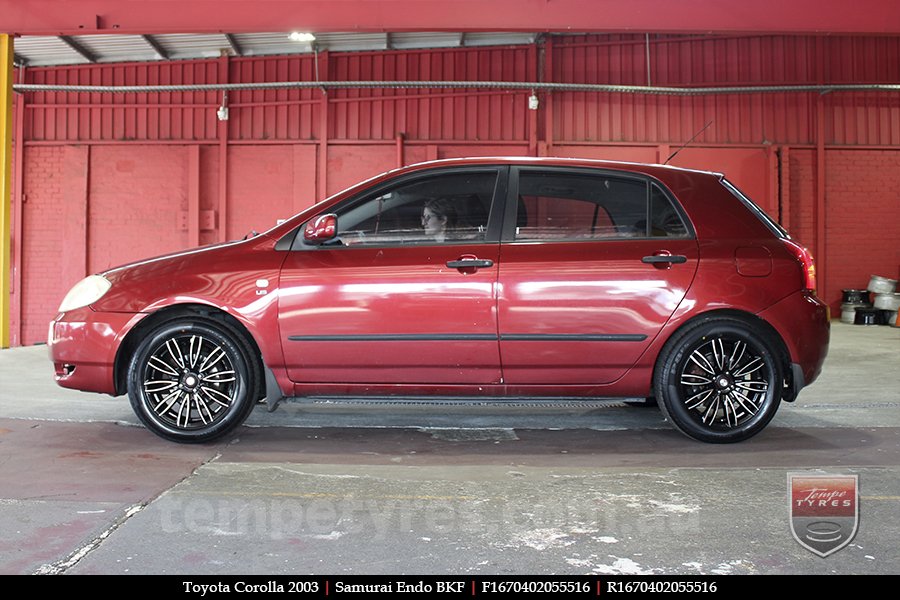 16x7.0 Samurai Endo BKF on TOYOTA COROLLA