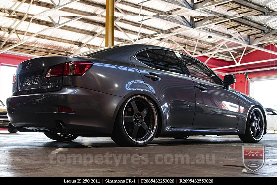 20x8.5 20x9.5 Simmons FR-1 Hyper Dark on LEXUS IS