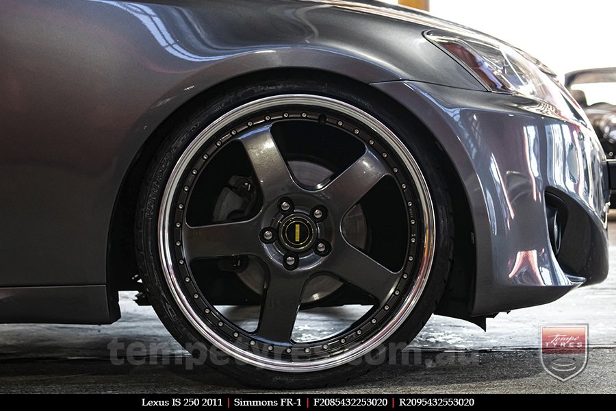 20x8.5 20x9.5 Simmons FR-1 Hyper Dark on LEXUS IS