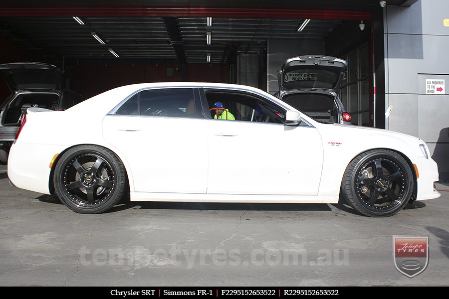 22x8.5 22x9.5 Simmons FR-1 Full Gloss Black on CHRYSLER SRT