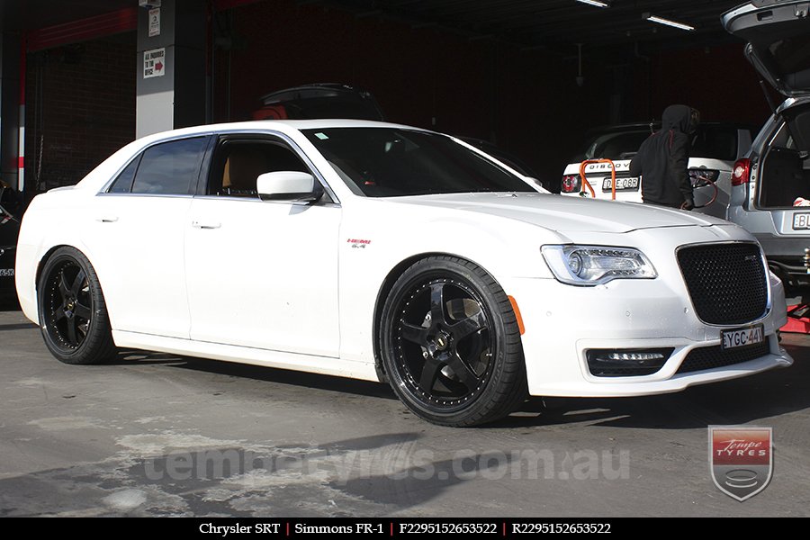 22x8.5 22x9.5 Simmons FR-1 Full Gloss Black on CHRYSLER SRT